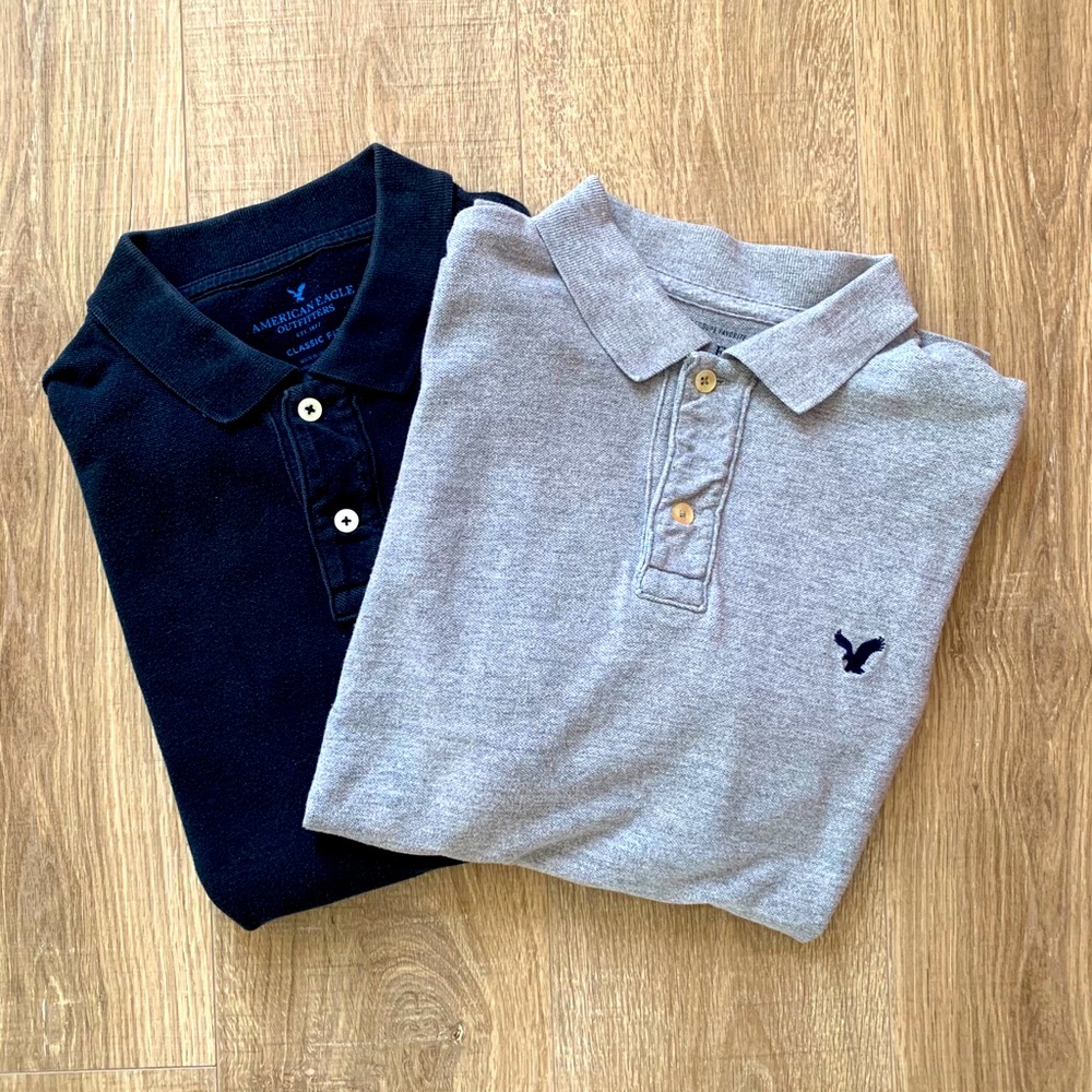 2 pack bundle of American Eagle Polos!!!